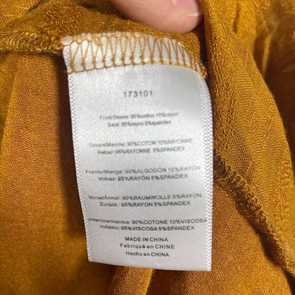 Dolan Women Rustic Orange Short Bell Sleeve Blouse XS Cotton Blend! - Picture 5 of 7